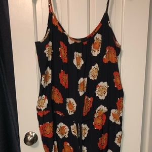 LOFT Capri length spaghetti strap jumpsuit romper